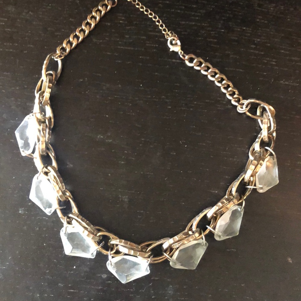Clear stone necklace